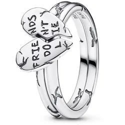 Pandora 193575C00 Damen-Ring Stranger Things Freunde Lügen Nicht, 52/16,6