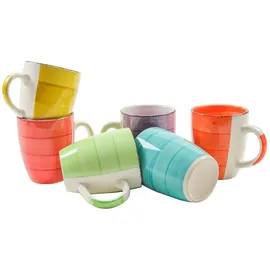 Spetebo Kaffeetasse 0,34 l Bunt 6 St.