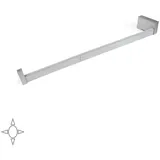 Emuca Garderobenstange Mit Led-licht Castor Mit Abnehmbarer Batterie Und Bewegungssensor, L558mm, Kunststoff Und Aluminium, Metallic Grau - Emuca