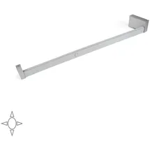 Emuca Garderobenstange Mit Led-licht Castor Mit Abnehmbarer Batterie Und Bewegungssensor, L558mm, Kunststoff Und Aluminium, Metallic Grau - Emuca