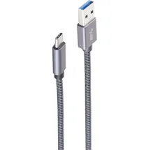 ShiverPeaks USB-A auf USB-C 2 m Grau