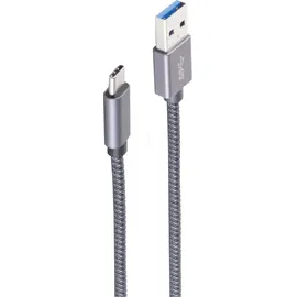 ShiverPeaks USB-A auf USB-C 2 m Grau