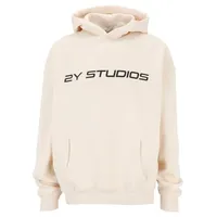 2y studios Logo Oversize Hoodie in off white |