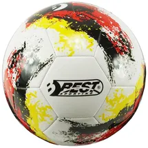 Best Sporting Fußball Nation, 857093, Größe 5 320 Gramm, schwarz/rot/gelb, Trainings-& Freizeitball