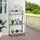 Outsunny Pflanzregal 44 x 25 x 96 cm Grau