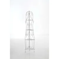 TPFGarden Standregal, Weiß, Metall, 40x154x30 cm, Wohnzimmer, ,