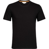 Icebreaker Central Classic SS T-Shirt für Alltag, Abenteuer, Fitnessstudio & Training - Schwarz, XL