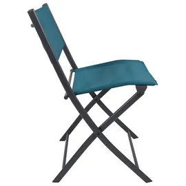 VCM Gartenstuhl 45 x 45 x 0 cm blau 2 St.