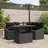 vidaXL Garten-Esszimmer-Set 5-tlg. schwarz