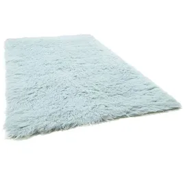 Tom Tailor Teppich Fluffy Uni blue lagoon 140 x 190 cm