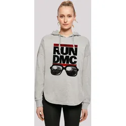 Sweatshirt F4NT4STIC "Run DMC Hip-Hop Music Band NYC", Damen, Gr. XS, grau, Obermaterial: 100% Baumwolle, casual, oversize, Langarm ohne Bündchen, Sweatshirts, Musik,Band,Logo