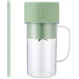 Royadulex - Royadulex Portable Blender Juicer Bottle, Tragbarer Mixer Entsafter Flasche, Persönlicher Mixer für Shakes und Smoothies, Wiederaufladbare Mixer Smoothie Maker für Reisen, Haus (Grün)