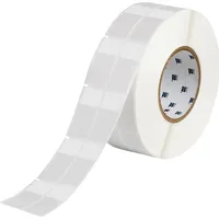 Brady Brady, Etiketten, THT-75-427-3, selbstlaminierendes Vinyl, Weiss/Transparent, 25,4 x