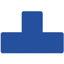 djois Djois, 197301 - Klebesymbol für Bodenmarkierung, T-Form, Blau, 10 Stück, Langlebiges PVC, Ungiftiger Kleber, Einfache Anwendung, Präzise Markierung, Lagerbereiche, Innen, LEAN Management
