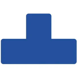 djois Djois, 197301 - Klebesymbol für Bodenmarkierung, T-Form, Blau, 10 Stück, Langlebiges PVC, Ungiftiger Kleber, Einfache Anwendung, Präzise Markierung, Lagerbereiche, Innen, LEAN Management