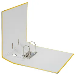 Falken 09984048 20x PP-Color-Ordner A4, Rücken 80mm, mit Einsteckschild - Gelb