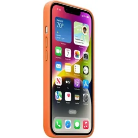 Apple iPhone 14 Leder Case mit MagSafe orange