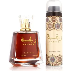 Lattafa Raghba Eau de Parfum 100 ml + Deo Spray 50 ml Geschenkset