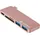 ESTUFF USB C Slot-in Hub (USB-C, 5 Ports), Dockingstation + USB Hub, Rosa
