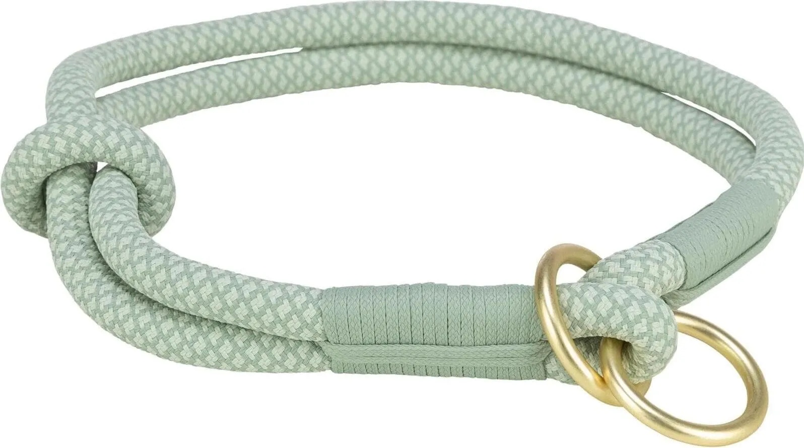 Trixie Soft Rope Zug-Stopp-Halsband S, 35 cm, Salbei/Mint (S, Hund), Halsband + Leine