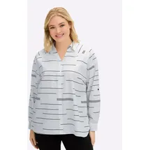 CREATION L Klassische Bluse Langarm beige/schwarz 52
