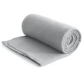 Wometo Eco Fleecedecke aus 100% recyceltem Material + OekoTex und GRS zertifiziert 130x160 ca. 400 g schwer mit Anti-Pilling und Kettelrand