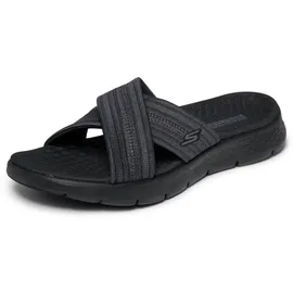 SKECHERS Go Walk Flex Sandal - Impressed Damen Cross Slide-Sandale Schwarz (Black/Grey), 141420-BKGY - Schwarz - 40