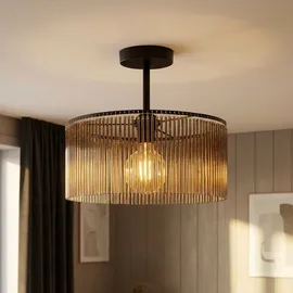 Nowa LED Deckenlampe 1 schwarz matt Acrylstäbe rauchfarben