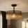 Nowa LED Deckenlampe 1 schwarz matt Acrylstäbe rauchfarben