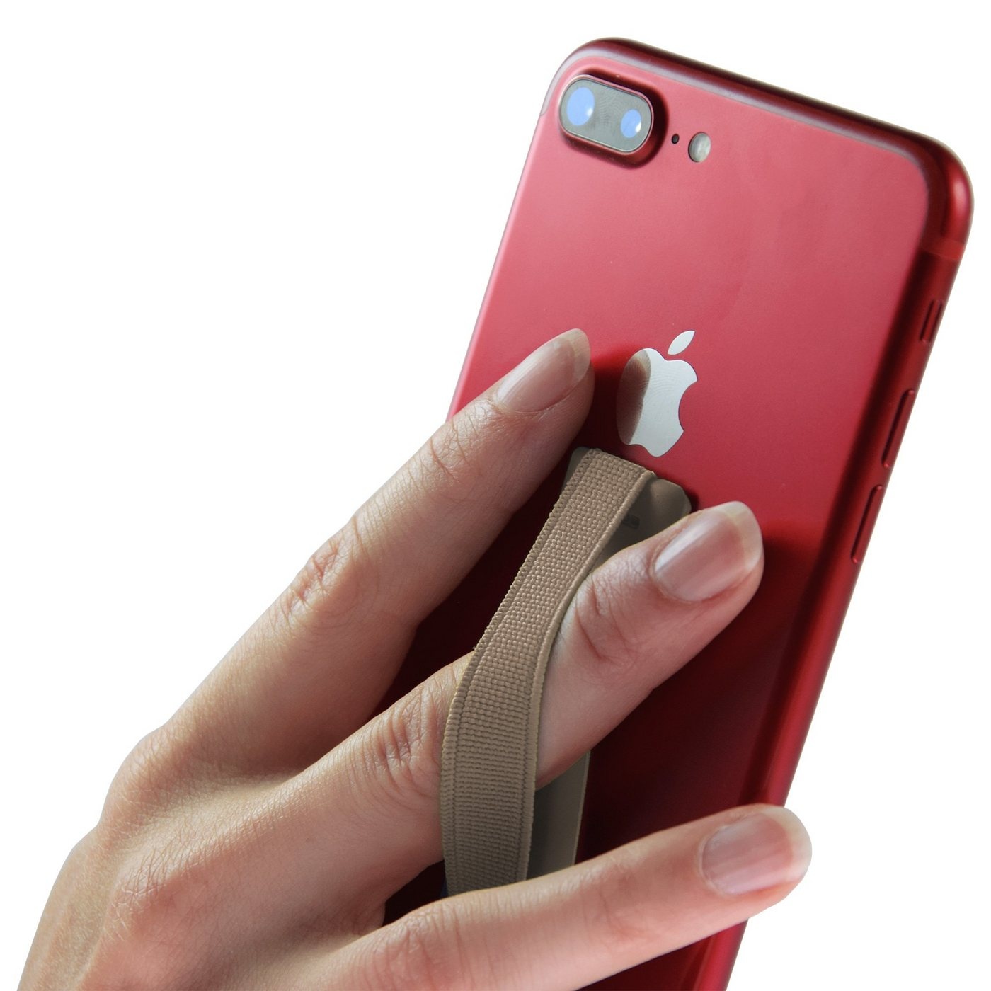 PhoneNatic Universal Finger-Halterung für Smartphones / Tablets Handy-Halterung goldfarben