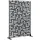casa.pro Trennwand 180 x 120 cm Schwarz Stahl