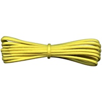Fabmania® 2 mm gewachste Schnürsenkel – Gelb – 140 cm - Länge 140cm