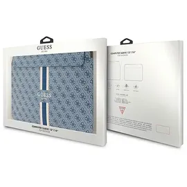GUESS GUCS14P4RPSB 14" niebieski/ blue 4G Printed Stripes (14"), Notebooktasche, Blau