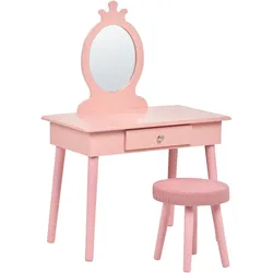 Kinderschminktisch mit Hocker MARGIE Rosa