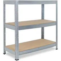 shelfplaza Schwerlastregal, Silber, Metall, Rechteckig, 50x90x40 cm, Freizeit, Heimwerken, Werkstatt, Schwerlastregale
