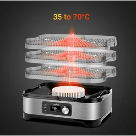 Lehmann Dörrautomat Edelstahl 450W Weiß