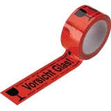 Enviropack Klebeband PVC 50mmx66m -Vorsicht Glas- 4-sprachig