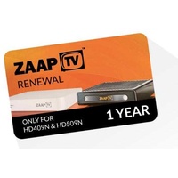 ZaapTV 1 Jahr Verlängerung für HD409N, HD509N, HD509N II