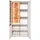 Mäusbacher Vitrine Faro 81 x 42 x 180 cm Weiß