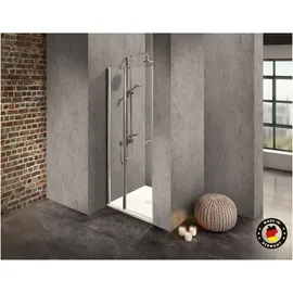 Dusbad Duschkabine/ Duschabtrennung Dusbad Vital 2 Pendeltür an Festteil für Nischendusche links 1100mm