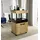 Forte Barschrank 50,2 x 88,6 x 41,1 cm Eiche/Schwarz matt
