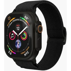 Classic Nylon Loop Armband Apple Watch Ultra  (Schwarz) (Versandkostenfrei)