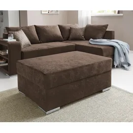 Collection AB Hocker »John« Frei im Raum stellbar, wahlweise mit Federkern braun