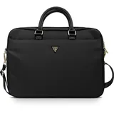 GUESS Tasche GUCB15NTMLBK 16" schwarz Nylon Triangle Logo, 16 Zoll
