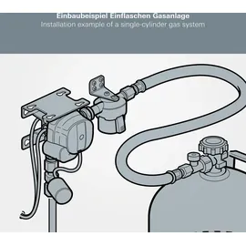 Truma MonoControl CS Gasdruckregler 30mbar Gelb