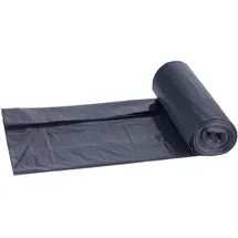 Donau Elektronik DONAU ECO 22021422-05 Müllbeutel 60 l Stark / 10 Müllbeutel/ 1 Rollen/Müllsack Mülltüte Abfallsäcke/Blauer Engel zertifiziert/ 100% Recycling Material (LDPE)/ Schwarz