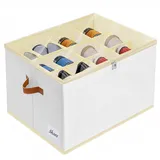 Schuhorganizer Schuhschrank  12Zellen Schuhboxen Stapelbar Schuhregal Platzsp...