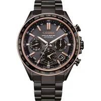 Citizen CC4074-61W Eco-Drive Solar Herren-Funkuhr Titan Attesa Satellite Wave Herren Uhr - Grau/Schwarz