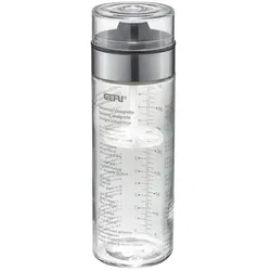Gefu Dressingshaker  MIX , transparent/klar , Glas,Kunststoff,Edelstahl , Maße (cm): H: 20,3  Ø: 6.7
