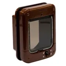 Cat Mate Mikrochip Katzenklappe 360W - Katzenklappe braun